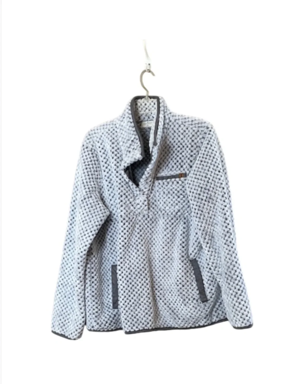 Simply Southern Plush Sherpa Jacket - Light Gray - Picture 3 of 4